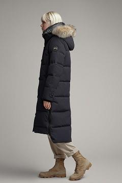 Chamarras Canada Goose Mujer Mexico - Aldridge Abrigos Black Label Azul Marino QC2597486